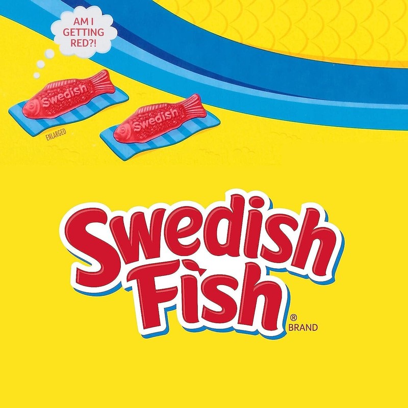Swedish Fish Grab-And-Go Candy Snacks In Reception Box, 240-Pieces/box