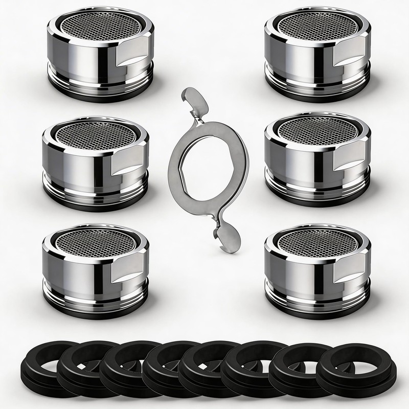 E-TING 6 Pack M24 Male Thread Faucet Aerator Kitchen Sink