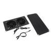 Solar Powered Exhaust Fan Professional 10W High Efficiency Double Fans