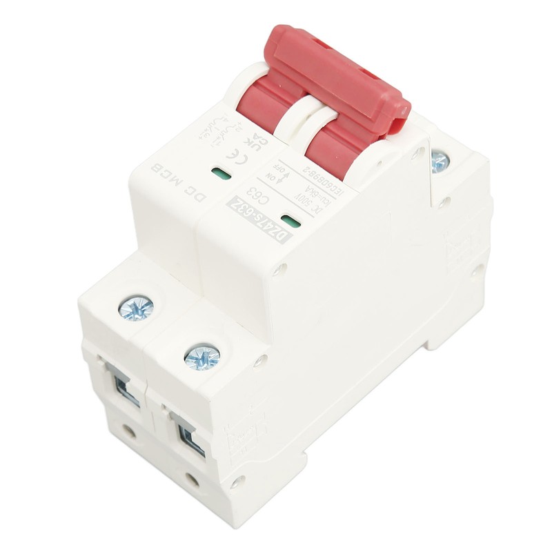 DC Miniature Circuit Breaker 2P 63A DC500V 6000A Breaking Capacity