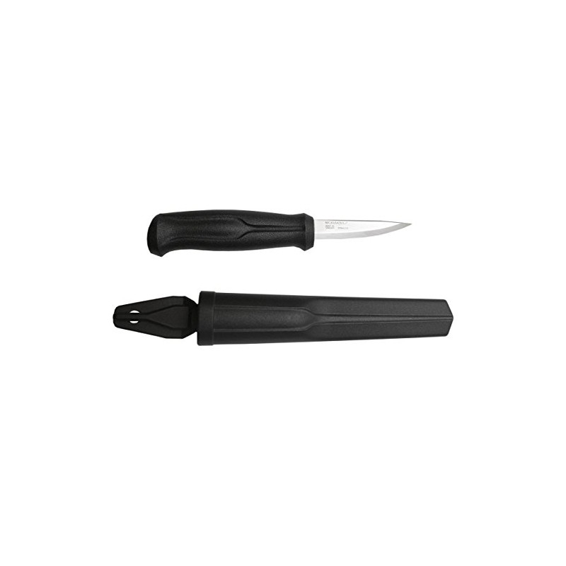 Morakniv Wood Carving Basic, Holz- und Kerbschnitzmesser aus Edelstahl, M-12658,