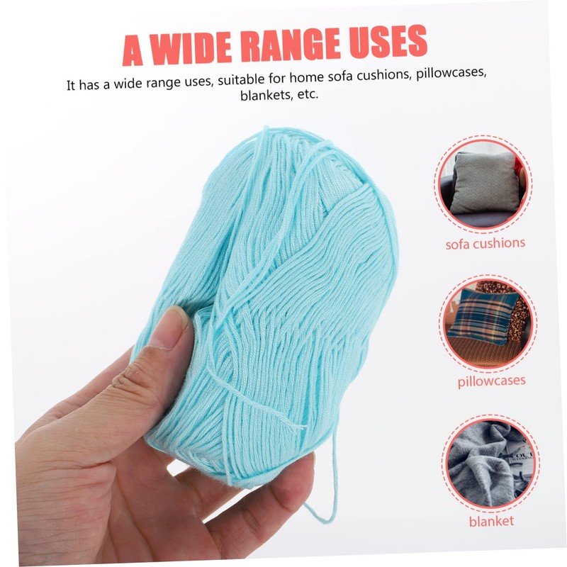OHPHCALL 6 Rolls DIY Cotton Yarn for Crocheting Soft Skin