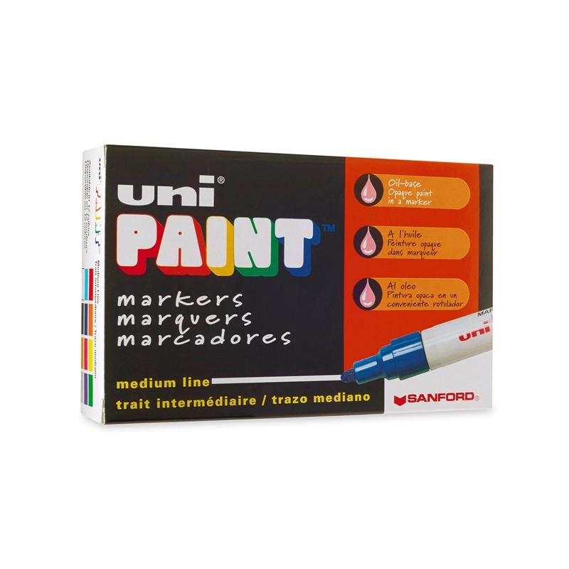 Uni-Paint PX-20 Oil-Based Paint Marker, Medium Point, Orange, 1-Count