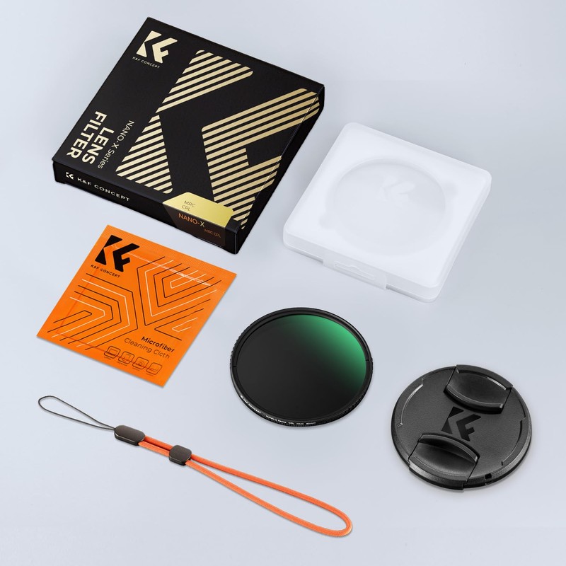 K&F Concept 52MM Polarising Filter Circular Polarizing CPL, 28 Layer