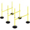 Adjustable Height Agility Hurdle Set Multi-Function Soccer Trainning Pole Set