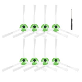 LOOHAOC-8 Pcs Side Brushes Replacement Parts Compatible with iRobot Roomba i7/i7+ Plus/j7/j7+/i4/i5/i6+ Plus/i8/E5/E6/E7/5150/6198/7150/7550 i and e Series Robot Vacuum (Screwdriver Included)
