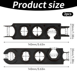 Snhauxinfa Pack of 2 MC4 Tools, Solar Plug Tool, Plug Solar Cable, Key Disassembly, This Release Tool Photovoltaic Plug Wrench, Solar Key Tool Universal