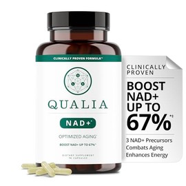 Suplemento Qualia NAD — Clínicamente probado para aumentar el NAD+ hasta un 67%. Envejecimiento optimizado, energía, concentración. Ingredientes poten