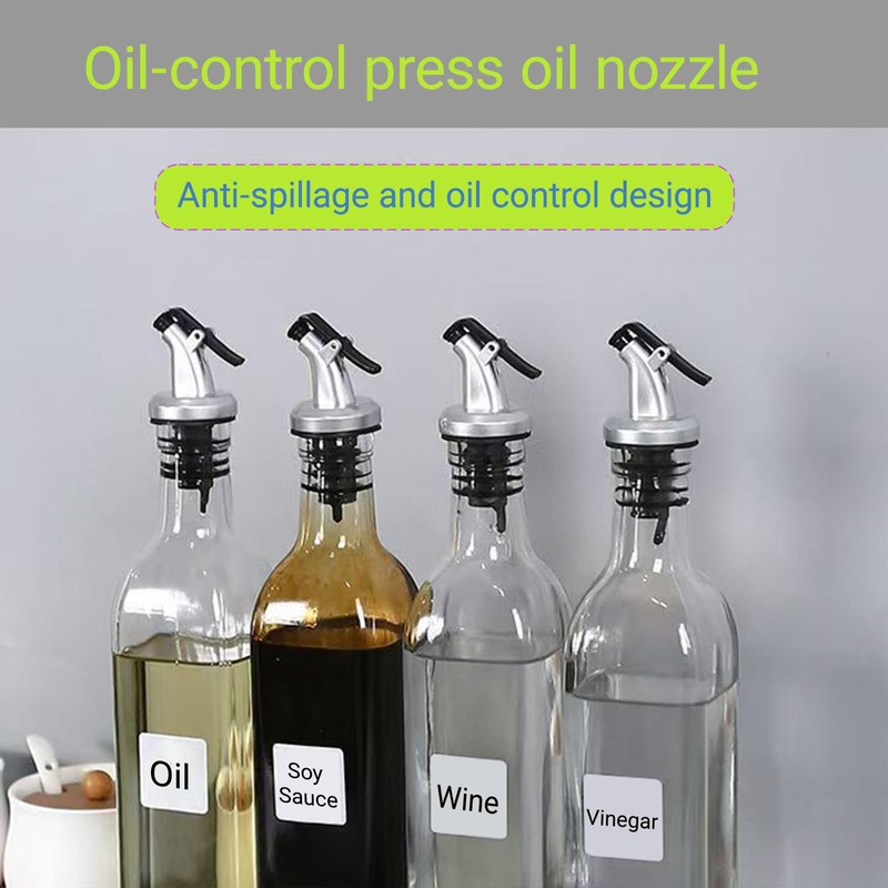 FCAIBEAR 7-Pack Professional Oil Pour Spouts - Extra Wide Mouth