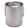 450ml 750ml Cup Set Ultralight Titanium Cup Hanging Pot Set