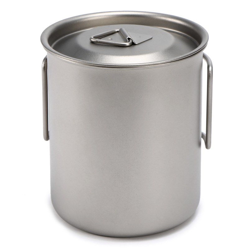 450ml 750ml Cup Set Ultralight Titanium Cup Hanging Pot Set