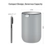 EKO Mini Desk Trash Can with Swing-Top Lid 0.4 Gallon