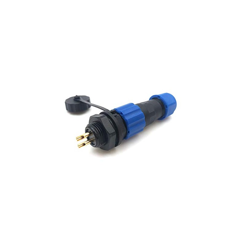 SZJELEN 2Pin Aviation Connector Plug and Socket,Waterproof Power Connector,Panel Mount