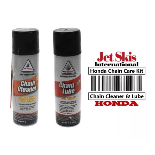 Honda OEM Chain Lube w Moly and Chain Cleaner Service