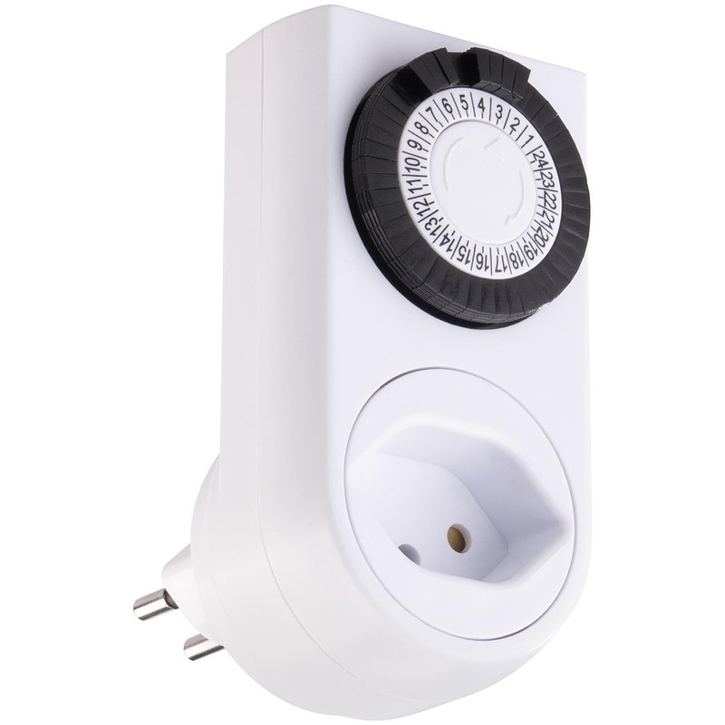 revolt Power Timers: Set of 2 Mechanical 24-Hour Timer for