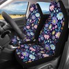 Poceacles Hippie Flower Lotus Blue Car Seat Covers Full Set,