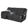 Easy-Going Waterproof Recliner Sofa Cover with Pocket, 1-Piece Reversible Couch