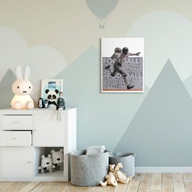 Stupell Industries Football Player Sports Word, Design by Artist The Saturday Evening Post Wall Art, 24 x 30, Canvas