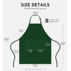 Syntus 12 Pack Bib Apron, Unisex Aprons Adjustable Waterdrop Resistant
