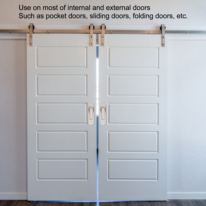 Sliding Door Handles Set Smoothing Surfaces Aluminum Alloy Closet Door