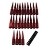 JDMSPEED New Wheel Spike Lug Nuts (24pcs) with 1 Socket