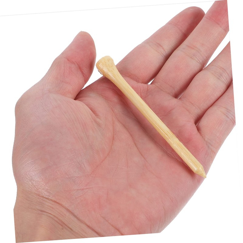 BIUDECO Practical Golf Tees 50pcs Bamboo Ball Markers Long Roll