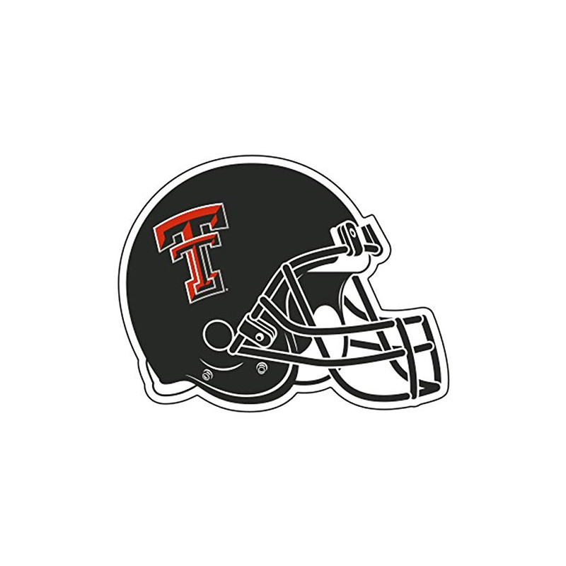 Craftique Texas Tech Decal (TT Helmet Decal (3''4''6''12''), 6 in)