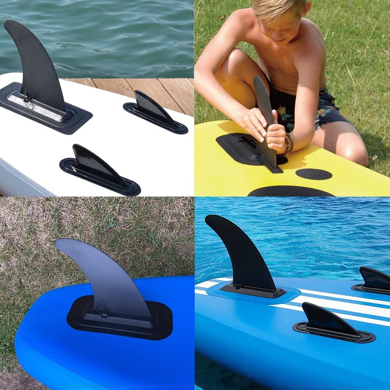 FGen 9 inch Surfboard Fins, Removable Universal Surfboard Board Fin,