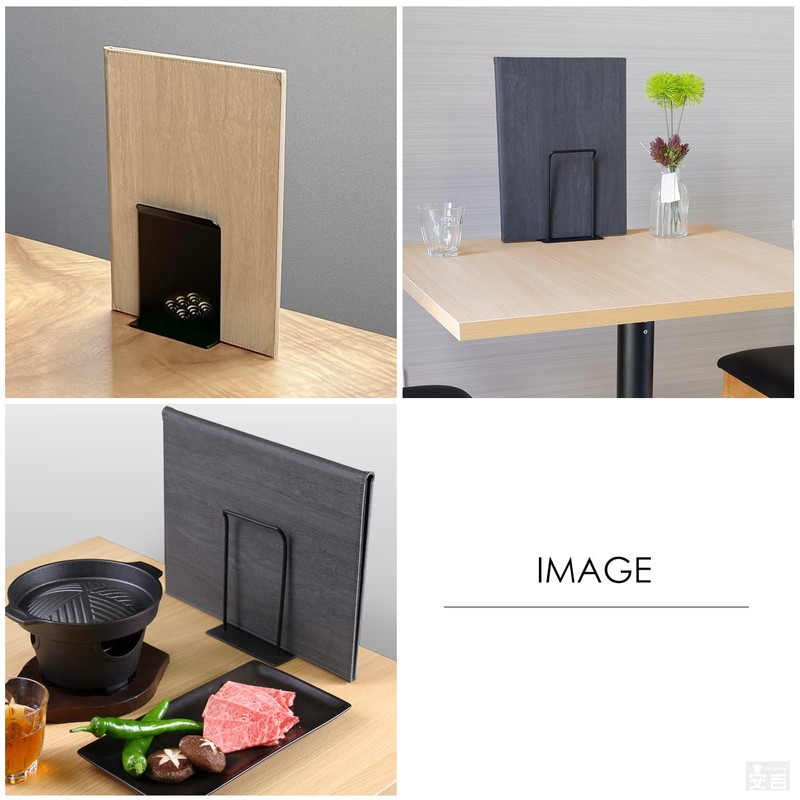 Menu Book, Hardcover, Wood, 12 Pages (6, 12 Sides) A4