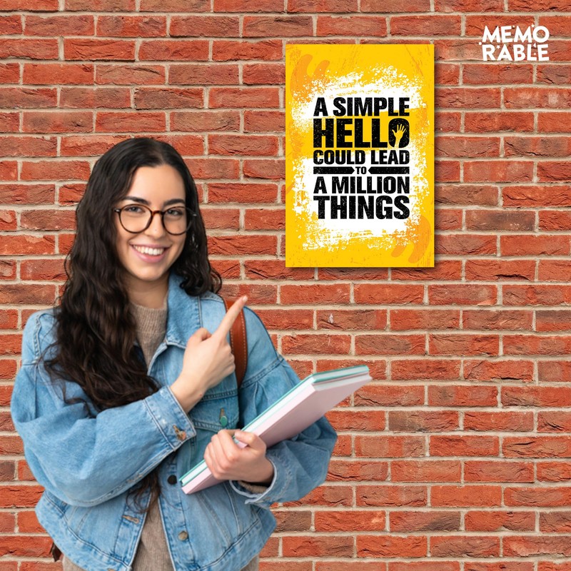 MEMORABLE Paper Motivational Posters For Wall | A4 Size (Pack