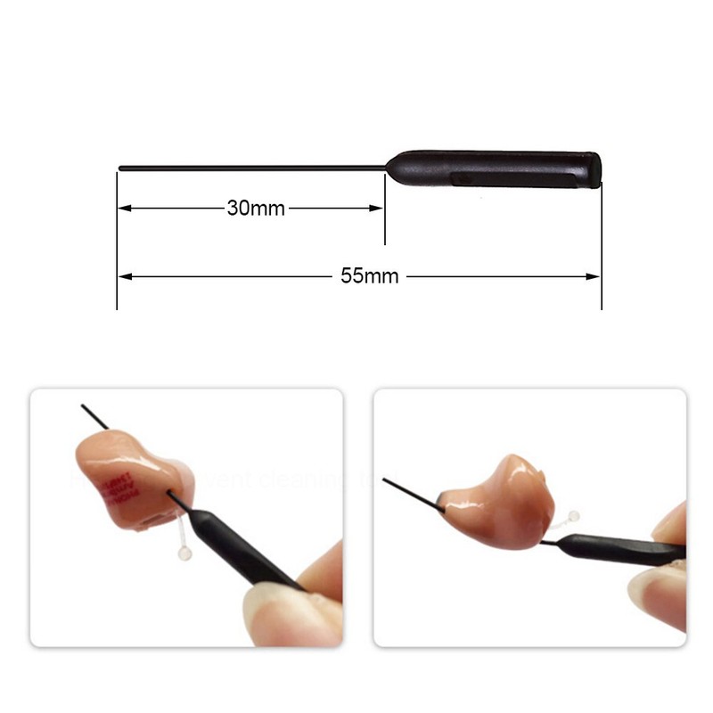 Hearing Aid Cleaning Cloth Brsuh Vent Cleaner Wax Remover (Cleaning