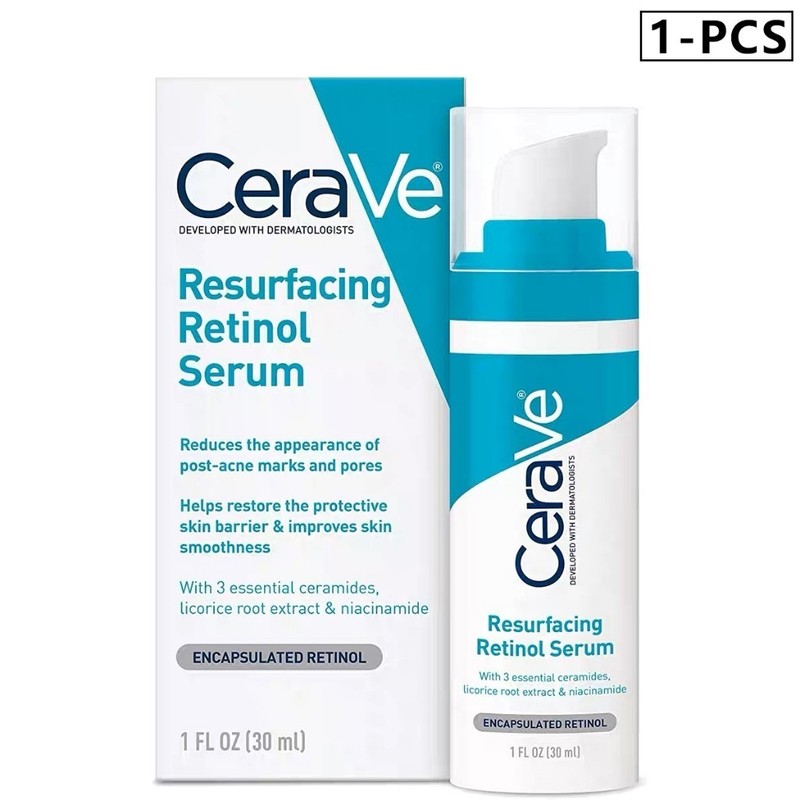 CeraVe 3-Piece Serum Set, 30mL Each, Retinol + Hyaluronic Acid,