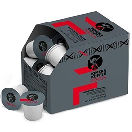 Kimera Koffee Organic Ground Coffee, Focus Blend, Light Roast infused with L-Theanine, Pack of 24 Cup Coffee Pods