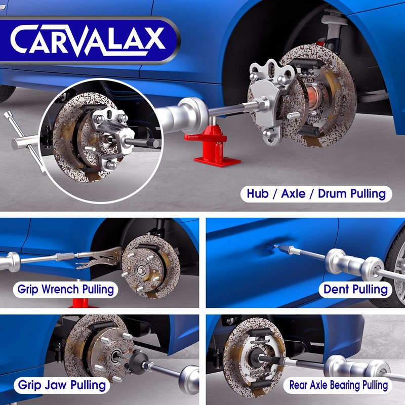 CARVALAX 12-Way Slide Hammer Puller Set, Front Wheel Hub Bearing