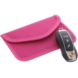 foto-kontor Radiation Protection Case Pink for Keyless Keys Entry Open Go Theft Protection No Signal Interception XL