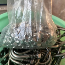 U-BOLT 304 STAINLESS STEEL 1/4" -20X 2.00" With Nuts Qty 25