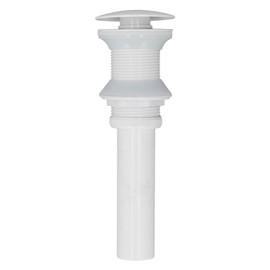 Pop Up Drain Stopper Press Bounce Deodorization Bathroom Sink Drain for Home White Without Hole