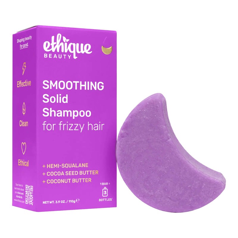 Ethique Smoothing Solid Shampoo for Frizzy Hair, 110g