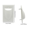 Qianly Cable Pass Through Wall Plate DIY Home Audio Accessories