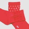 DIM Women's Skin Style Fancy Hearts x2 Socks, Red, One