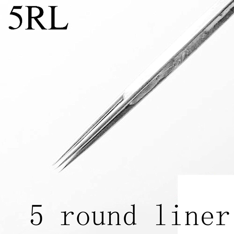 Needles 5RL,50pcs Disposable Sterilized Bugpin Needles Premium Quality Needle Liners