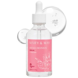 Mary&May Hyaluronics Serum with 6 Types of Hyaluronic Acid Complex for Deep Hydration and Moisture Retention - Fragrance Free, EWG Verified, Cruelty-Free for Dry Dehydrated Skin 2.71 fl.oz.