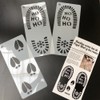 Antracita Christmas footprints Santa and reindeer templates