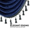 ELKCA Double-Sided Chenille Window Curtains Valance for Living Room Royal