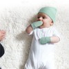 DRESHOW Newborn Baby Hats and Mittens Set, 4 Pcs Baby
