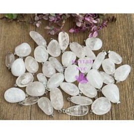 Wholesale Lot 36 Pcs Natural Clear Quartz Crystal Pendant Healing Energy