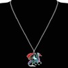 DUOWEI Enamel Welsh Dragon Necklace Enamel Fantasy Dragon Jewellery Novelty