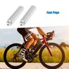 A ABSOPRO Rear Foot Pegs Footrests Silver for BMX MTB