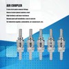 5 Sets Air Coupling Air Coupling Air Quick Couplings Coated