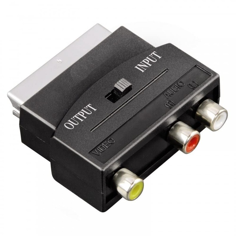 Mr. Gadget's Solutions Scart Adaptor 3 RCA Phono Composite S-Video